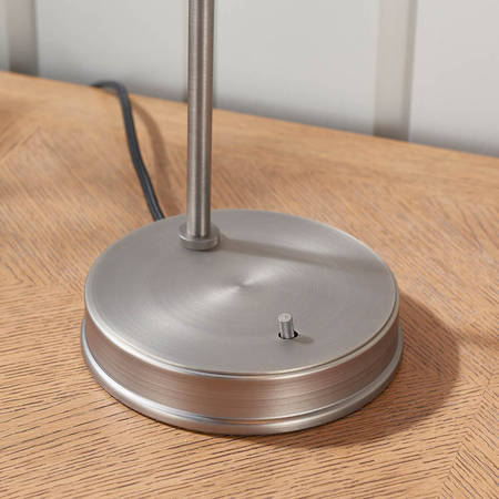 Lampa stołowa Endon Lighting Hansen 91740 srebrny