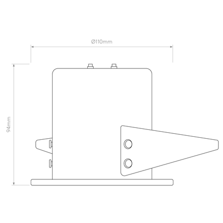 Spot zewnętrzny Astro Kos Recessed 1326081 Czarny z Teksturą