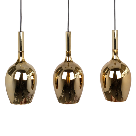 Milagro Lampa wisząca LUGANO GOLD 3xE14 ML8816 CZARNY / ZŁOTY