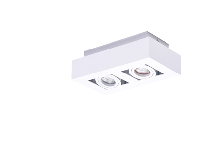 Plafon NIKEA 2 GU10 WH Azzardo AZ4434 biały