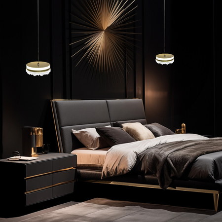 Milagro Lampa wisząca PRECIOSA 25W LED ML0998 ZŁOTY