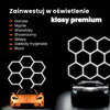 Lampa LED Hexagon Blaupunkt 58W geometryczny panel sufitowy led 4000K CRI90 w kształcie plastra miodu