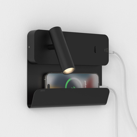 Astro Enna USB Cradle ACCESSORY Shelf Matowy Czarny