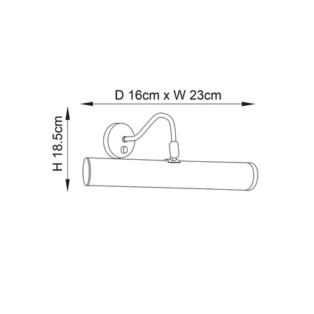 Kinkiet Endon Lighting Turner PL200-E14-SWAN mosiądz
