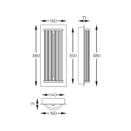 Kinkiet Zuma Line MB3114-1-3GT CALLY KINKIET ZŁOTY/GOLD