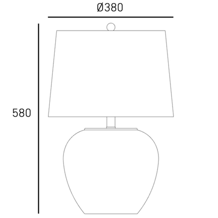Cosmo Light Lampa stołowa ROSETTE T01876BK-WH