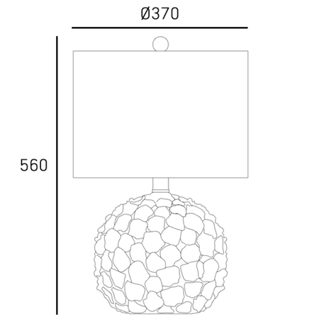 Cosmo Light Lampa stołowa KOTOR T01030BR-WH