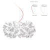 Lampa wisząca Slamp CLIZIA - MAMA NON MAMA WHITE - RED WIRE S CLISS00MNM01R00000EU biały