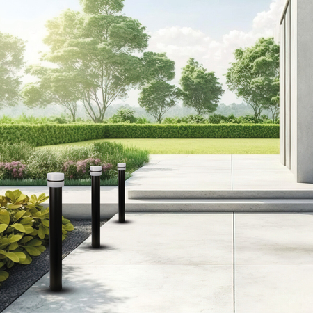 Eko-Light Słupek Ogrodowy Mia 1xE27 IP44 80cm EKO1707 CZARNY