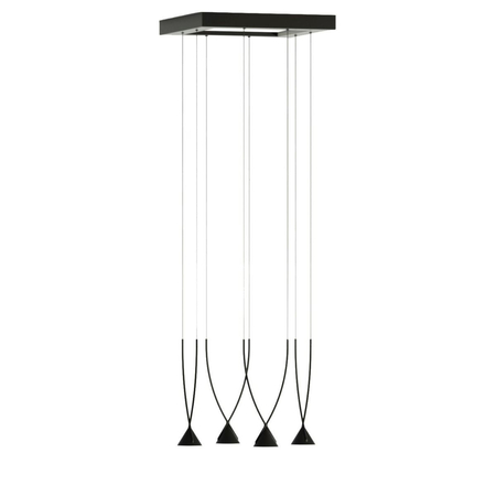Lampa wisząca Axo Light Jewel 04 Czarna ze ściemniaczem