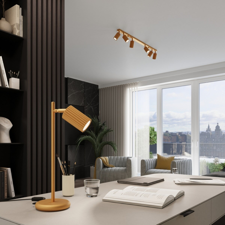 Sollux Lighting Lampa wisząca KARBON 1 złoty SL.1554