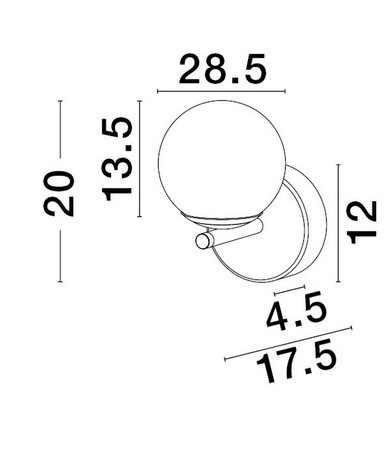 Kinkiet Luces Exclusivas ABALA - czarny mat LE43310