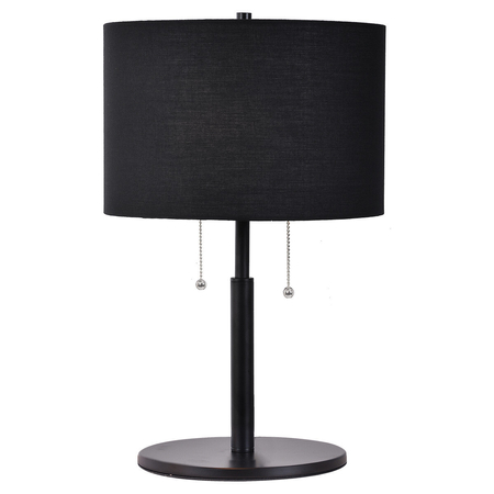 Light Prestige Lampa stołowa Fogo czarna 2xE27 LP-0304/2T BK