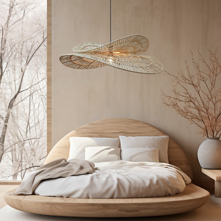 Light Prestige Rattanowa lampa wisząca Raya naturalna 1xE27 LP-2704/1P NT