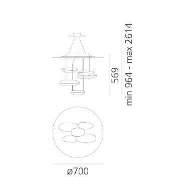 Lampa wisząca Artemide 1477W10A Mercury Mini LED