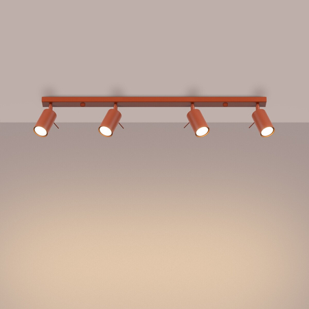 Sollux Lighting Plafon RING 4L ochra czerwona SL.1510