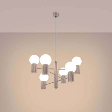 Sollux Lighting Żyrandol HALO 6 taupe SL.1836