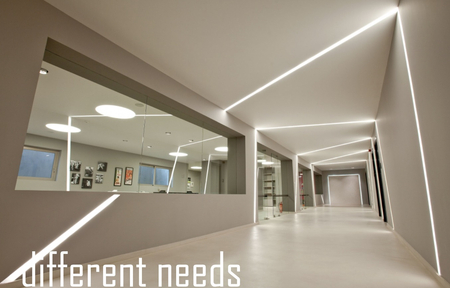 Profil Liniowy LED Greenie Linea wpuszczany ściemnialny - narożnik horyzontalny 20W szara obudowa NW