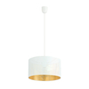 Lampa wisząca ASTON 1 WHITE/GOLD Emibig 1147/1 biały/czarny