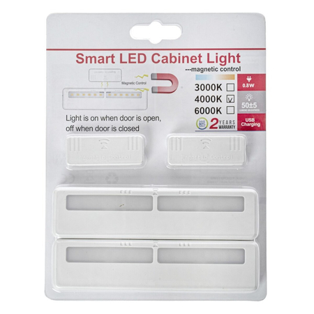 Eko-Light LAMPKA PODSZAFKOWA Z CZUJKĄ RUCHU DŁUGA 4000K EKB6592 BIAŁY