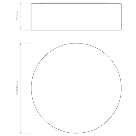 Lampa sufitowa Astro Cambria 580 1421008 Piaskowa (Szarobeżowa) Tkanina
