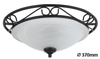 Lampa sufitowa Rabalux Athen 3722 czarny