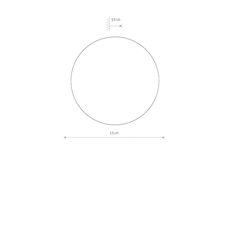 Kinkiet Nowodvorski RING TIMBER LED 11288 Ciemne drewno