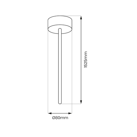 Milagro Zawiesie Zasilające Prowadnica Track Biały 3-Obwodowy ML1194 BIAŁY