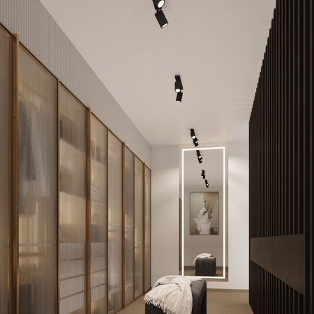 Sollux Lighting Kinkiet KARBON czarny z włącznikiem SL.1579