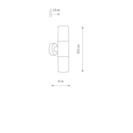 Lampa zewnętrzna Nowodvorski IDA 11372 Czarny