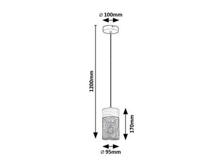 Lampa wisząca Rabalux Callum 72043 buk