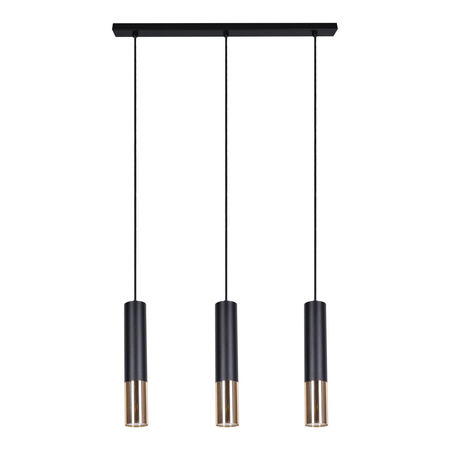 Lampa wisząca ASTINA Kaja K-4871 czarny/mosiądz