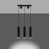 Sollux Lighting Lampa wisząca RING 3 czarny SL.1099