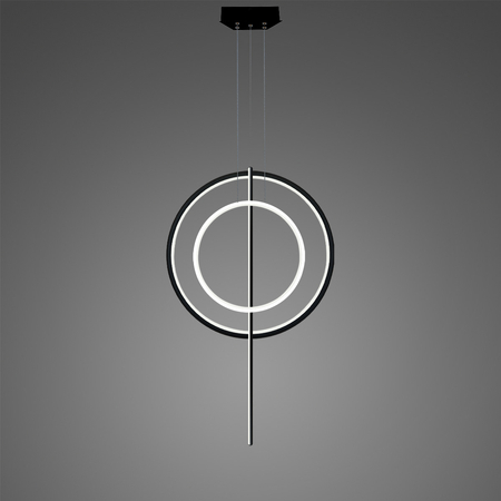 Lampa wisząca Linea No.5 60/40cm czarno biała 4k dimm v2