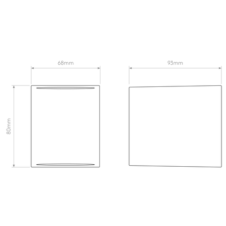 Kinkiet zewnętrzny Astro Chios 80 1310007 Szary z Teksturą