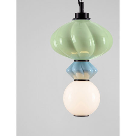 Lampa wisząca Luces Exclusivas CASURNO LE45220 zielony, niebieski