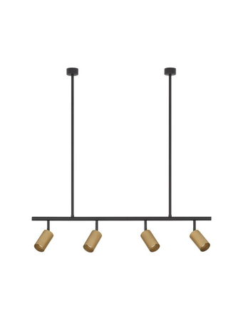 Lampa wisząca Luces Exclusivas CAYES czarny/złoty LE42927