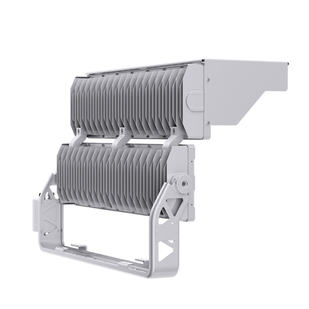 Wysokomasztowa lampa LED Greenie Mastray 30° 1000W 170lm/W do precyzyjnego oświetlenia dużych powierzchni 5000K