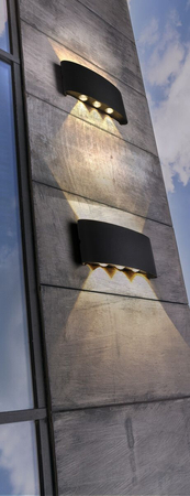 Kinkiet zewnętrzny GINNA 3 DGR Azzardo AZ4194 grafitowy