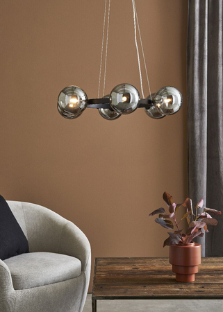 Lampa wisząca Markslöjd CIRCLE 108051 czarny/dymiony