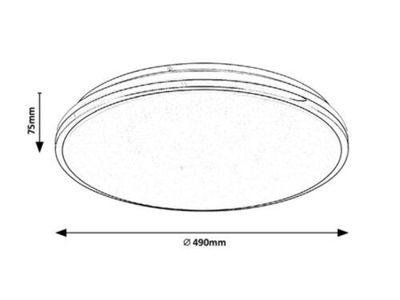Lampa sufitowa Rabalux Linden 3478 chrom