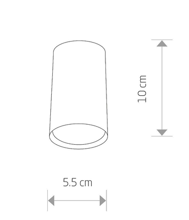 Lampa przysufitowa Nowodvorski 6836 EYE black S