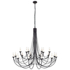 Żyrandol Elstead Lighting Carisbrooke czarny CB18-BLACK