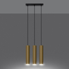 Sollux Lighting Lampa Wisząca LAGOS 3 złoty połysk SL.1201