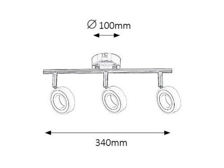 Oczko Rabalux Zora 5941 chrom