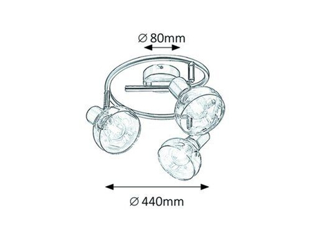 Oczko Rabalux Holly 5549 złoto antyczne
