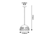 Lampa wisząca Rabalux Norena 5085 biały matowy