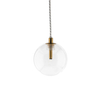 Lampa wisząca Abigali GLOBO2 G4 ⌀120mm szklana, złote elementy