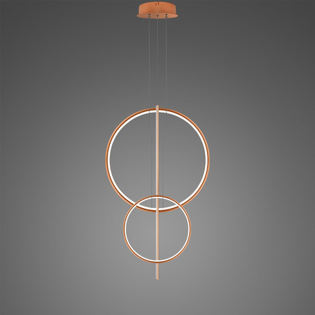 Lampa wisząca Linea No.5 60/40cm miedziana 3k