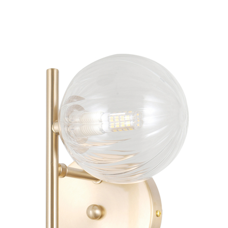 Kinkiet Italux Toledo WL-40717-2-HBR Złoty